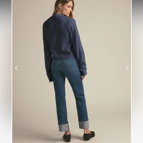 Favorite Daughter varsity cardigan in dark slate grey blue - Picture 2 of 8